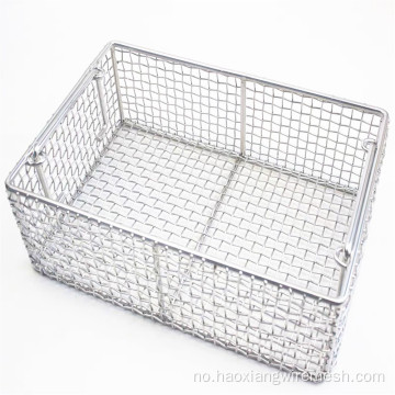 Tilpasset størrelse akseptert SS304 Metal Mesh Basket